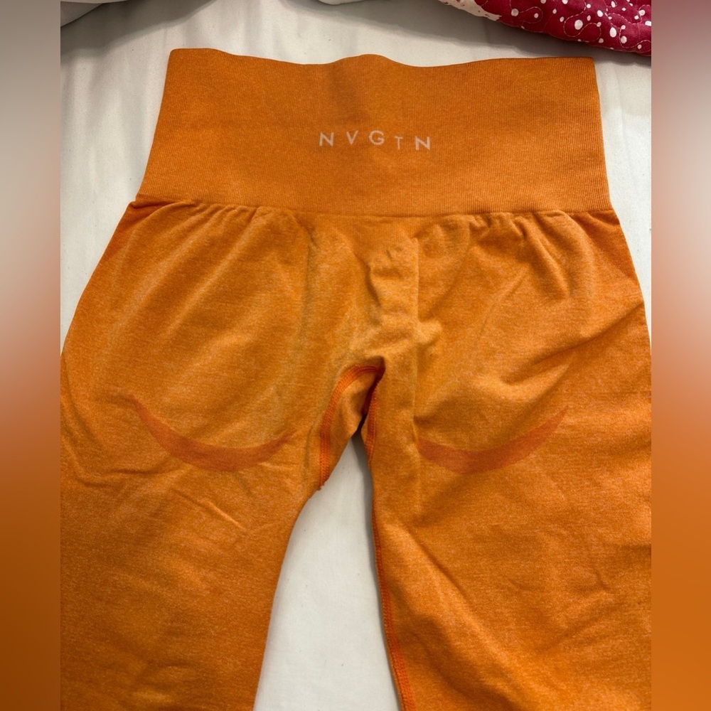 NVGTN orange contour leggings